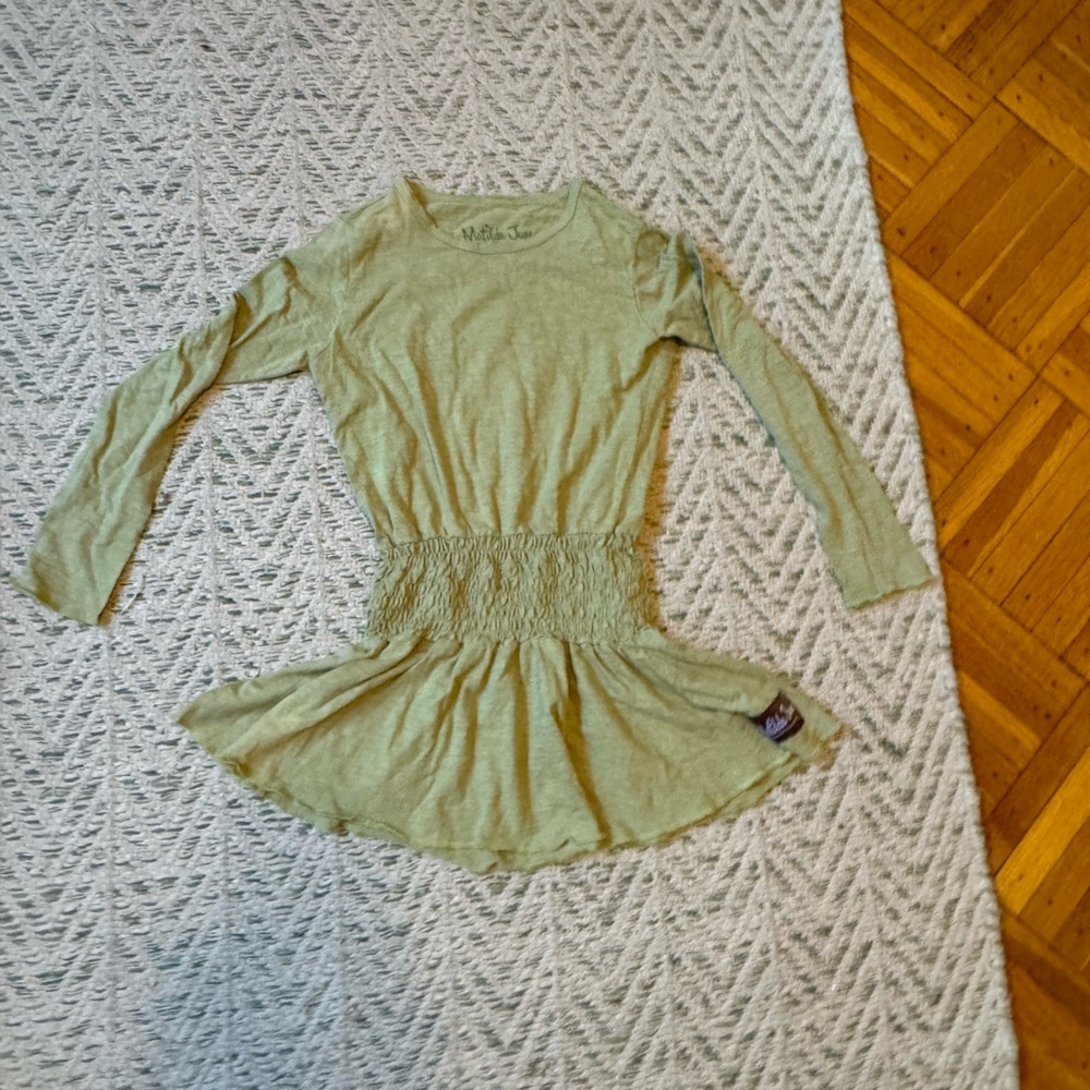 Matilda Jane smocked green top Girls size 10